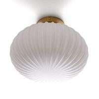 Amia Brass & Opaline Glass Ceiling Light