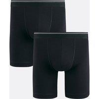 Set of 2 Plain Black Long Johns