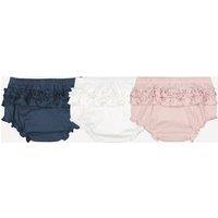 Pack of 3 Briefs with Ruffled Back