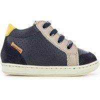 Kids Bouba Zip Box High Top Trainers in Leather