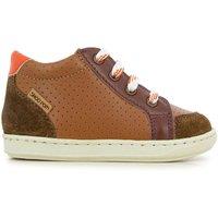 Kids Bouba Zip Box High Top Trainers in Leather