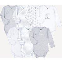 Pack of 7 Bodysuits with Long Sleeves