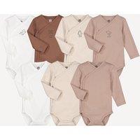 Pack of 7 Bodysuits with Long Sleeves