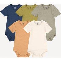 Pack of 5 Bodysuits with Short Sleeves