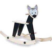 Rock N Swing Zebra Wooden Rocker