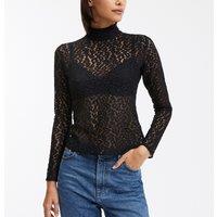 Lorena Lace Fitted Blouse in Cotton Mix