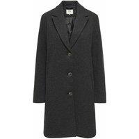 Mid-Length Coat with Lapel Collar