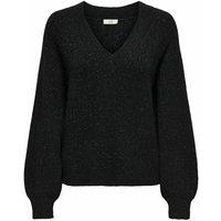 Recycled Openwork Knit Jumper with V-Neck