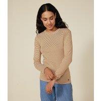 Iconic Striped Cotton T-Shirt with Long Sleeves