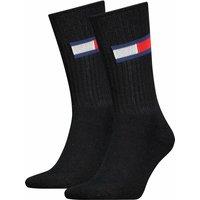 Pack of 2 Pairs of Crew Socks with Flag Logo in Cotton Mix