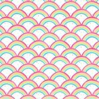 50x1000cm Rainbow Bright Wallpaper