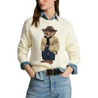 Cotton Polo Bear Jumper with Crew Neck