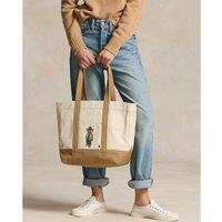 Canvas Polo Bear Tote Bag