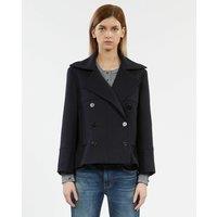 Short Pea Coat in Wool Mix