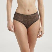 Generous Golden Zebra Knickers with High Waist