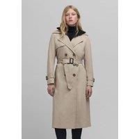 Cotton Trench Coat with Zipped Collar