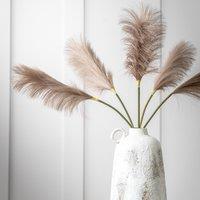 Pack of 5 72cm Artificial Goma Soft Feather Stem