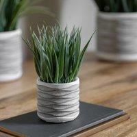 Pack of 2 Artificial Grass in Wavy Pot