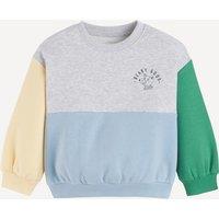 Colour Block Sweatshirt with Crew Neck
