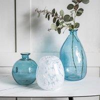 17cm Macon Clear White Speckle Vase