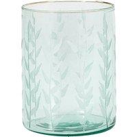 15cm Recycled Green Glass Vase