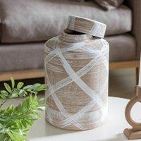 33cm Ovid Lidded Stoneware Jar