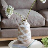 27cm Ovid Hand Painted Stoneware Vase