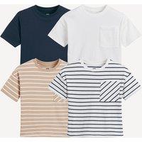 Pack of 4 T-Shirts with Crew Neck