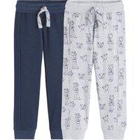 Pack of 2 Joggers in Slub Jersey