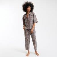 Checked Cotton Poplin Pyjamas