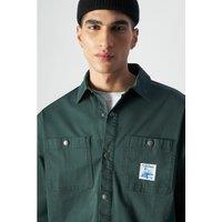 Cotton Long Sleeve Shirt with Front Pockets