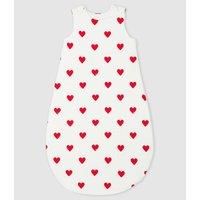 Heart Print Sleep Bag in Cotton