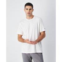 Cotton Crew Neck T-Shirt with Embroidered Logo and Short Sleeves