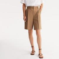 High Waist Bermuda Shorts