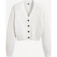 V-Neck Cardigan in Fine Knit