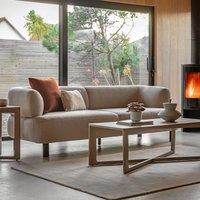 Metis Sculptural Soft Brushed 3 Seater Sofa