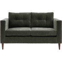 Marchfield Buttoned Soft Brushed 2 Seater Sofa with Dark Wood Legs