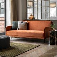 Norwood Retro Velvet Click-Clack 3 Seater Sofa Bed