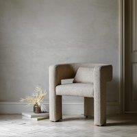 Taylor Curve Boucle Accent Chair