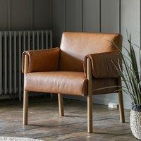 Mangrove Mid-Century Leather 2 Seater Accent Chair