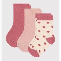 Pack of 3 Pairs of Crew Socks in Cotton Mix