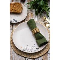 Set of 4 Woodland Dinner Plates