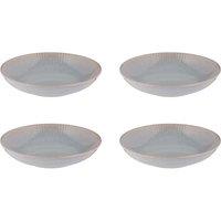 Set of 4 Reactive Linear Pasta Bowls