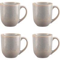 Set of 4 Reactive Linear Mugs