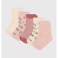 Pack of 5 Pairs of Crew Socks in Cotton Mix