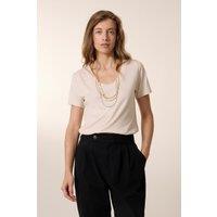 Tizia Crew Neck T-Shirt with Short Sleeves