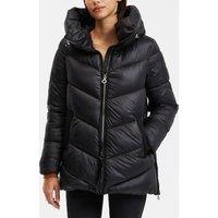 Mid-Length Padded Jacket with Hooded