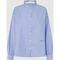 Pipery Victorian Collar Shirt in Striped Cotton