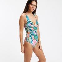 Triangle Swimming Costume in 1 Piece with Floral Print