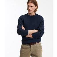 Fine Knit Buttoned Jumper with Crew Neck
